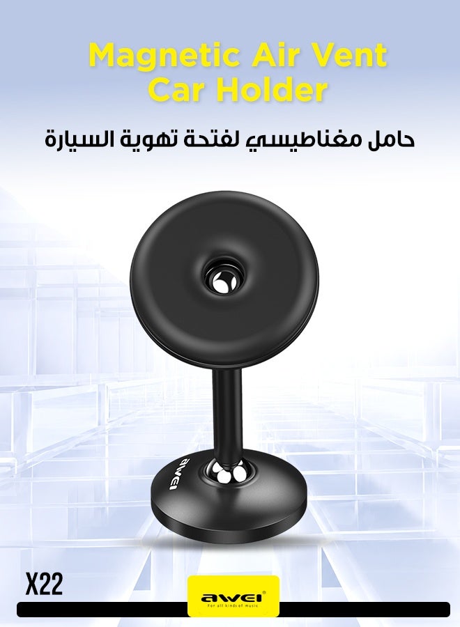 أوي حامل هاتف السيارة - حامل هاتف السيارة X22 للتهوية، شفط مغناطيسي قوي، تصميم مدمج وسهل التركيب، متوافق مع آيفون وأندرويد - Image 1