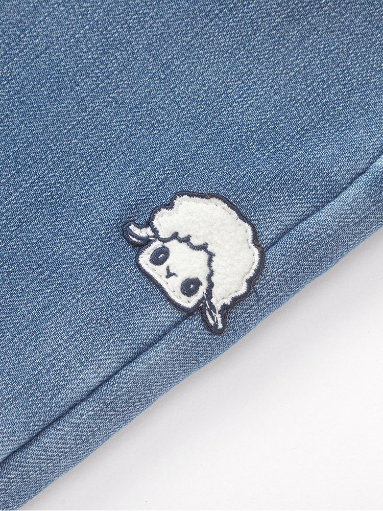 بالابالا بنطلون جينز برقعة صغيرة للبنات - Image 5