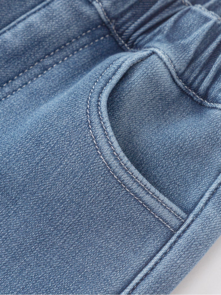 بالابالا بنطلون جينز برقعة صغيرة للبنات - Image 4