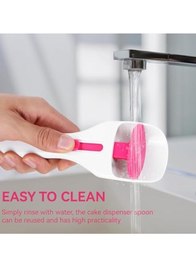 2PCS Cupcake Batter Scoop, Cake Batter Distribution Scoop, One Touch Slide Button Cake Pastry Spatula Spoon, Flour Dispenser Spoon, Ice Cream Scoop, Home Batter Dispenser Baking Tool, Kitchen Gadget  - Image 5