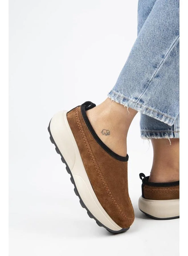 Adela Women's Genuine Leather Sabo Taba Slippers.