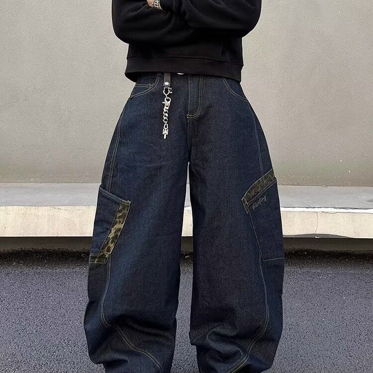 Unisex Casual Daily Denim Jeans - Image 2