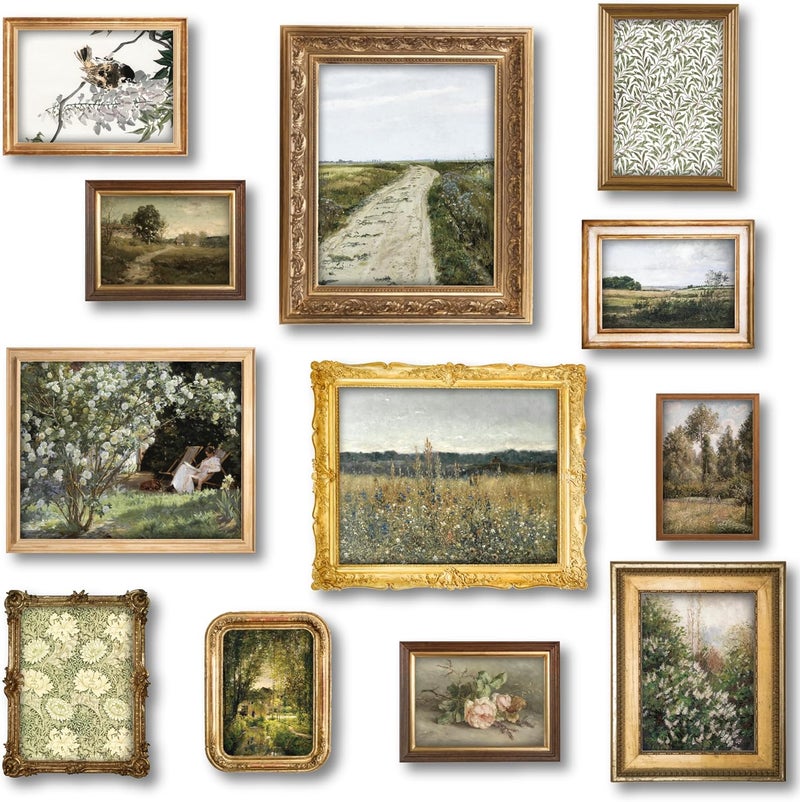 97 Decor Vintage Wall Art Prints - French Country Countryside Landscape Painting, Spring Pictures, Farmhouse Poster Gallery (8x10 Unframed) - Image 1
