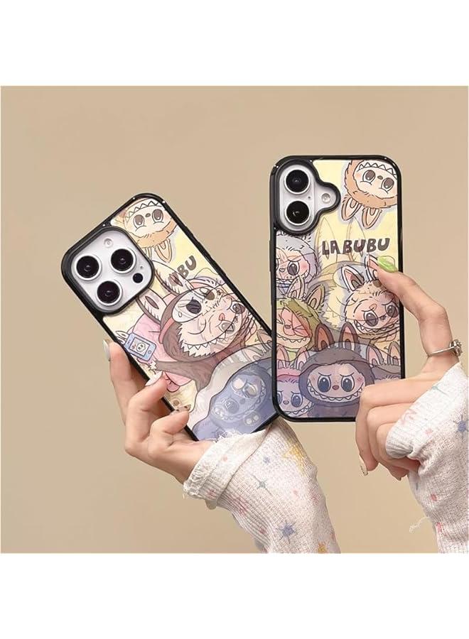 Arabest Cute Cartoon Phone 16 Case Women Kawaii 3D Case TPU Silica Gel Scratch Resistant Shockproof (14pro,Blue) - Image 3