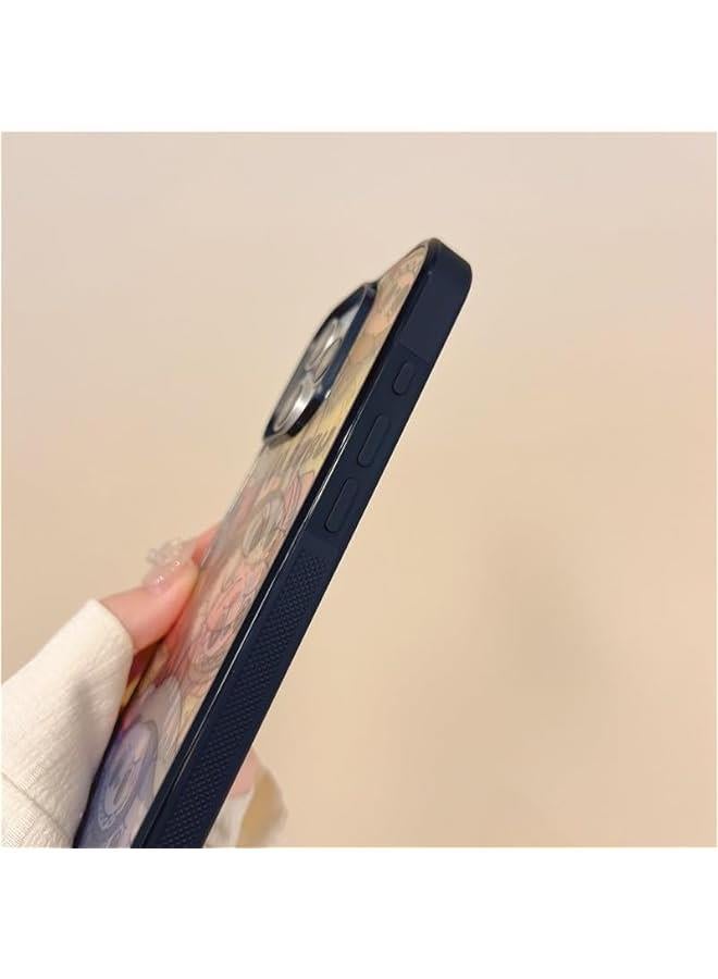 Arabest Cute Cartoon Phone 16 Case Women Kawaii 3D Case TPU Silica Gel Scratch Resistant Shockproof (14pro,Blue) - Image 5