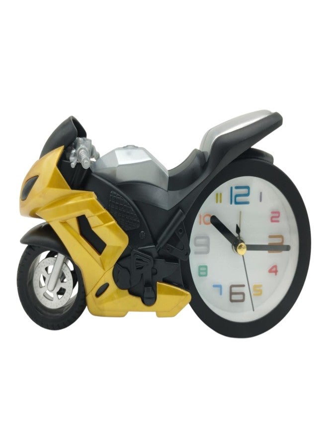 TEMIX Analog Alarm Clock, Bike Shape Desk & Shelf Clock, Kids Room Clock, Decor Clock - Image 5