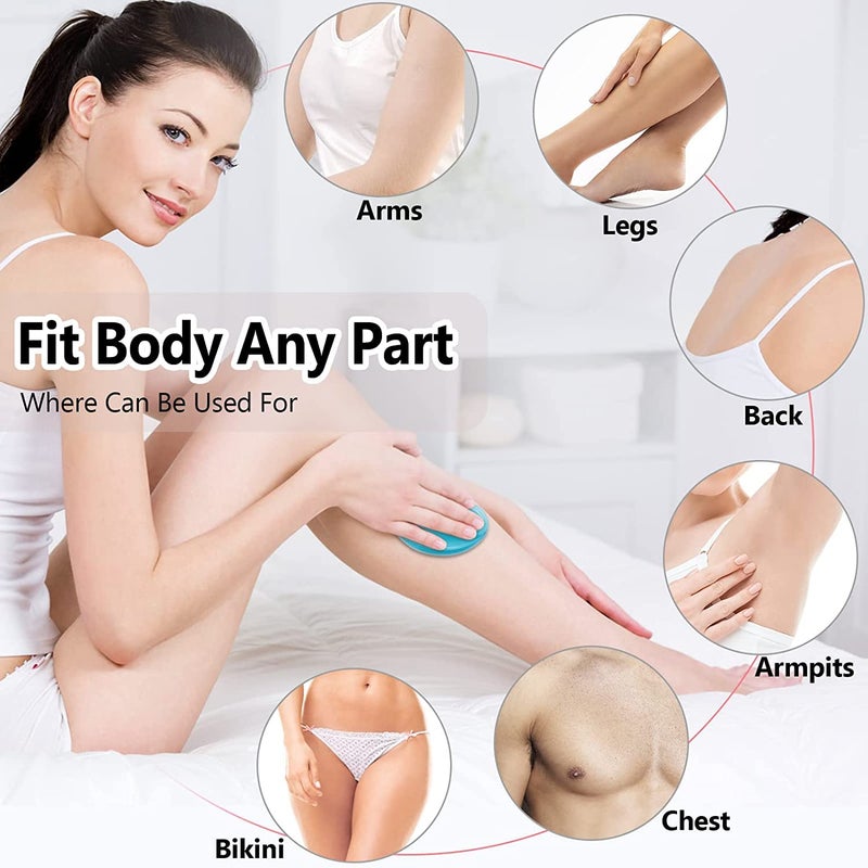 Deoxys Crystal Hair Eraser, Crystal Hair Remover for Women and Men, Painless Exfoliation Hair Removal Tool for Arms Legs Back - Fast & Easy - Image 4