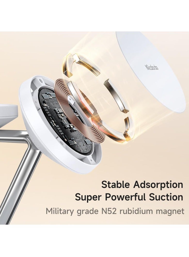 مكدودو محطة شحن لاسلكية مغناطيسية 3 في 1 من ماكدودو مع ضوء ليلي محيطي CH-4950 - Image 3