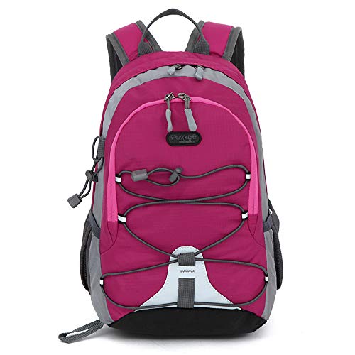 Bseash 10L Small Hiking Backpack for Kids Ages 3-6 Girls Boys Under 4 feet, Mini Waterproof Outdoor Sport Travel Camping Daypack (Rose Red) - Image 1