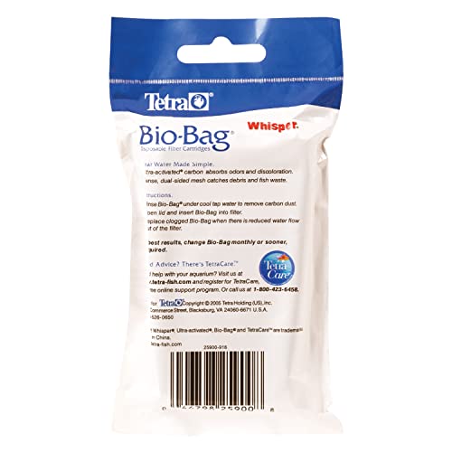 Tetra Filter Aquarium Cartidges, Removes Odors and Discoloration, Ready to Use, Small Whisper Filters, 2 Count - Image 4