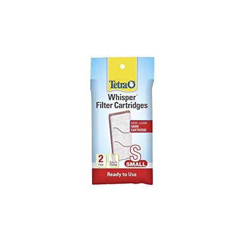 Tetra Filter Aquarium Cartidges, Removes Odors and Discoloration, Ready to Use, Small Whisper Filters, 2 Count - Image 1