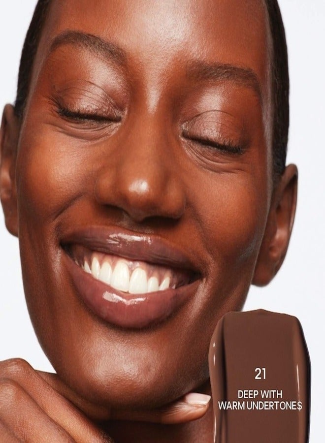 Saie   Slip Tint Total Radiant Concealer with Niacinamide ,    21 - deep with warm undertones 5ml - Brightening & Hydrating Finish - Image 2