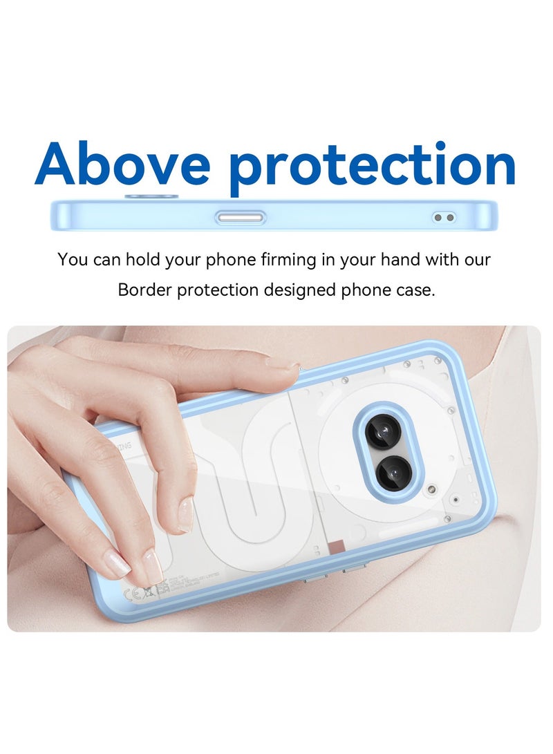 جراب Nothing Phone 2A رفيع مقاوم للسقوط، غطاء هاتف محمي من السقوط والخدوش وبصمات الأصابع، ظهر شفاف من الأكريليك، ممتص صدمات TPU، حماية رقيقة - Image 4