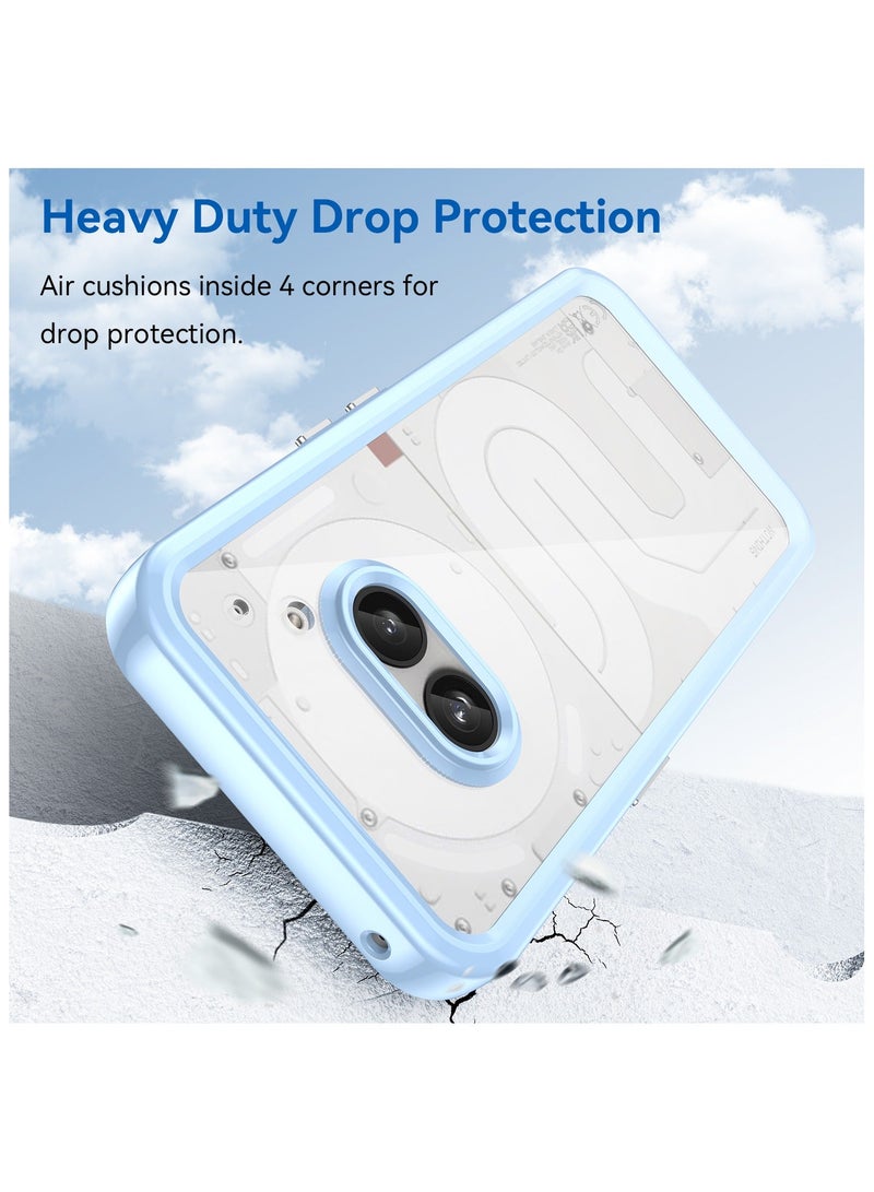 جراب Nothing Phone 2A رفيع مقاوم للسقوط، غطاء هاتف محمي من السقوط والخدوش وبصمات الأصابع، ظهر شفاف من الأكريليك، ممتص صدمات TPU، حماية رقيقة - Image 3