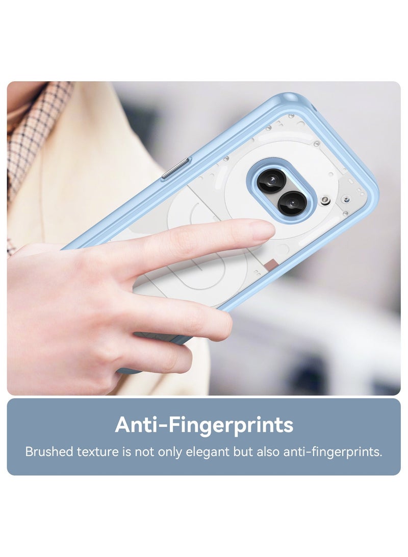 جراب Nothing Phone 2A رفيع مقاوم للسقوط، غطاء هاتف محمي من السقوط والخدوش وبصمات الأصابع، ظهر شفاف من الأكريليك، ممتص صدمات TPU، حماية رقيقة - Image 5