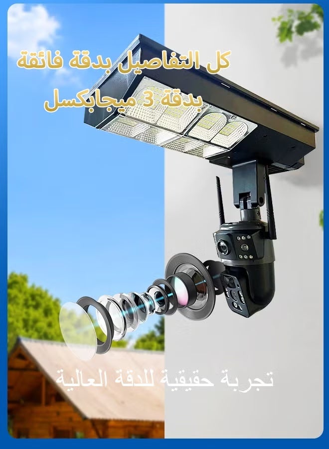 v380 Solar Powered Outdoor Security Camera – Dual-Lens WiFi, Night Vision, Motion Detection, IP66 Weatherproof, Wireless Battery-Free Home Monitoring - Image 4