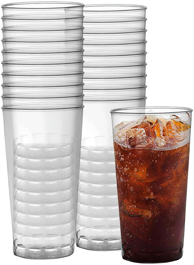 Kaya Clear Round Plastic Cups (7 oz., Pack of 20) - Premium Quality Party Cups - Perfect for Celebrations, Gatherings, or Home Dining - Image 1