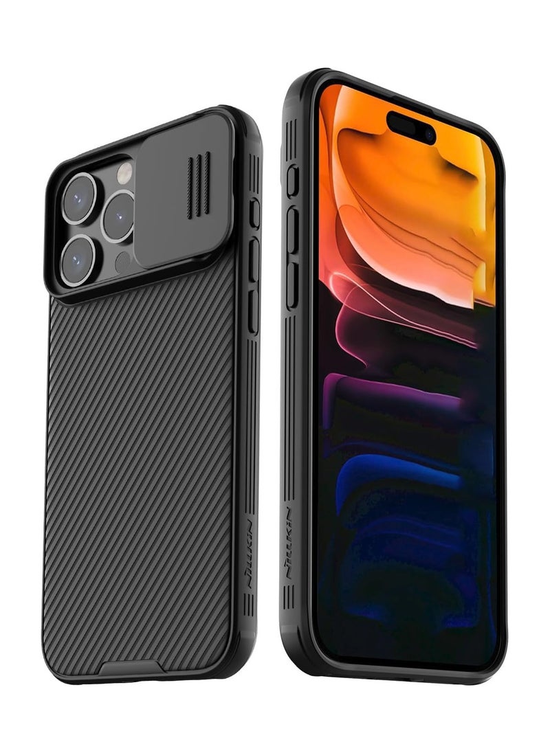 Nillkin Case for iPhone 16 Pro Casenillkin CamShield case Protective Cover with Camera Protector Hard PC Ultra Thin Anti-Scratch Phone Case For iPhone 16 Pro Black 