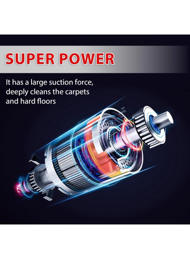 Cleaner Head Bristle Roller Brush: Motorhead Compatible with Dyson V7 V8 V10 V11 V15 Cordless Vacuum Attachment with Dust LED Lights - Direct Drive Replacement Parts for Hardwood and Carpet - Image 3