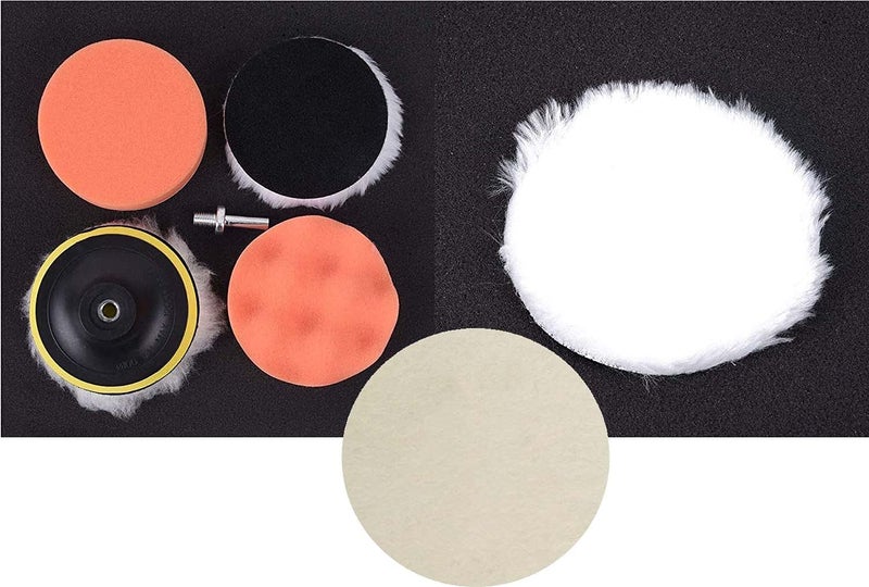 DIY Crafts DIY Crafts 1 Set, Pack Of 6 Pcs, 4" inch Drill Thread Sucker Wool Cleaning Polishing Sponge Buffing Universal Nut M10/1 (1 Set, Pack Of 6 Pcs)  - Image 2