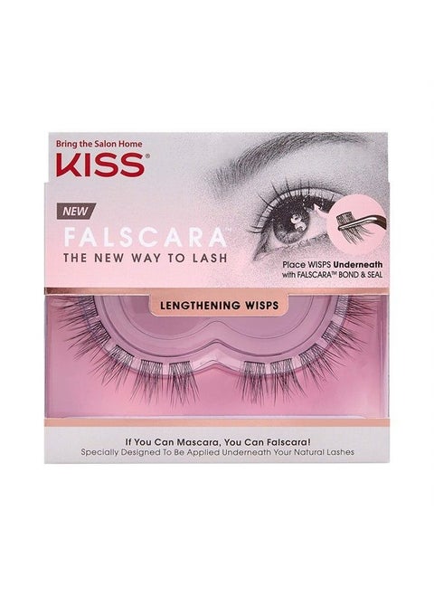 Falscara DIY Eyelash Extension Lengthening Wisps - Featherlight Synthetic Reusable Artificial Eyelashes Pack of 10 Mini Lash Clusters for that Authentic Eyelash Extension Look