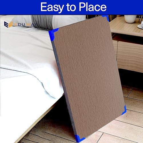 Eduway® Heavy Duty Foldable Wooden Laptop Table – Multipurpose Bed Table for Study, Work from Home, Eating, Reading | Portable Non-Adjustable Desk for Students, Kids| Perfect for Home, Office- Brown. - Image 5