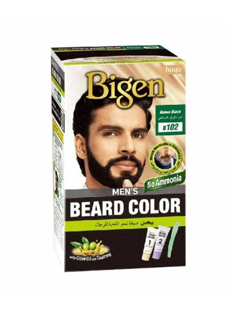 بايجن بيجن صبغة شعر اللحية للرجال - أسود بني B102
