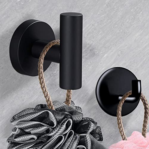 Toptowel 8 Pieces Bathroom Towel Rack Set, Includes 2PCS 23.6 inch Towel bar, 2PCS Towel Hook, 2 PCS Towel Ring, 2PCS Toilet Paper Holder-Matte Black Bathroom Accessories Sets - Image 5