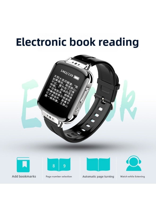 Watch Novels And Listen To Music Player Mp3 Watch Button Color Screen Bluetooth Recording Pen Mp3 Watch Bracelet Wholesale-Body Color:silver Gray-memory Capacity:32GB  - Image 5