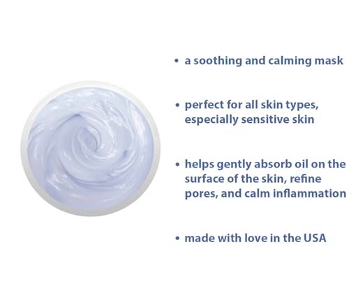 Raya Azulen Soothing Masque (602) | Calming Facial Treatment Mask for Sensitive Skin | Tones and Refines Complexion | Made with Azulene and Aloe Vera - Image 3