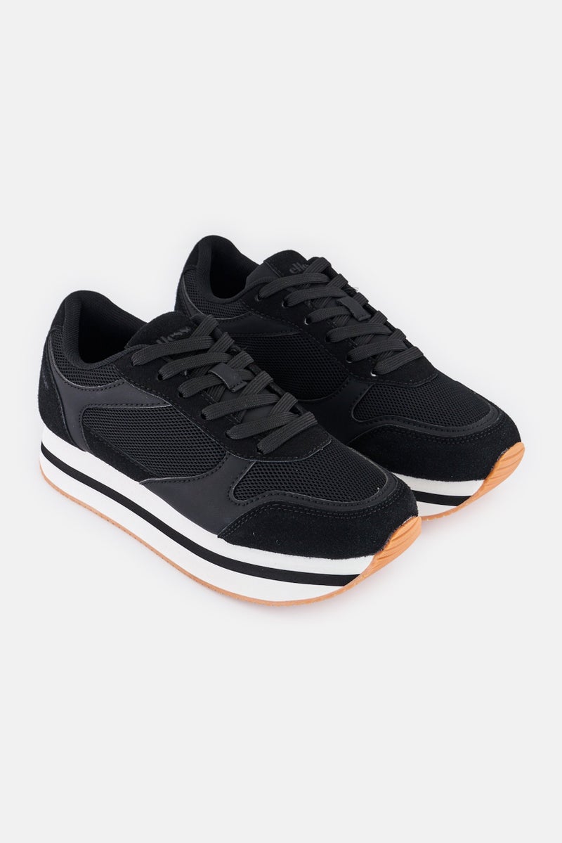 Ellesse Women Lace Up Outdoor Shoes, Black - Image 1
