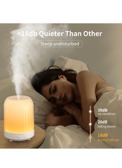 Excefore Aromatherapy Humidifier, 250 ML Small Aromatherapy with 7 Color Lights, Suitable for Living Room Bedroom, Home Office (White)  - Image 3