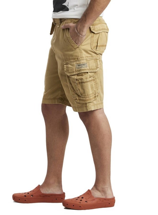 UNIONBAY Men's Survivor Belted Cargo Short-Reg and Big & Tall Sizes, Rye, 32 - Image 2