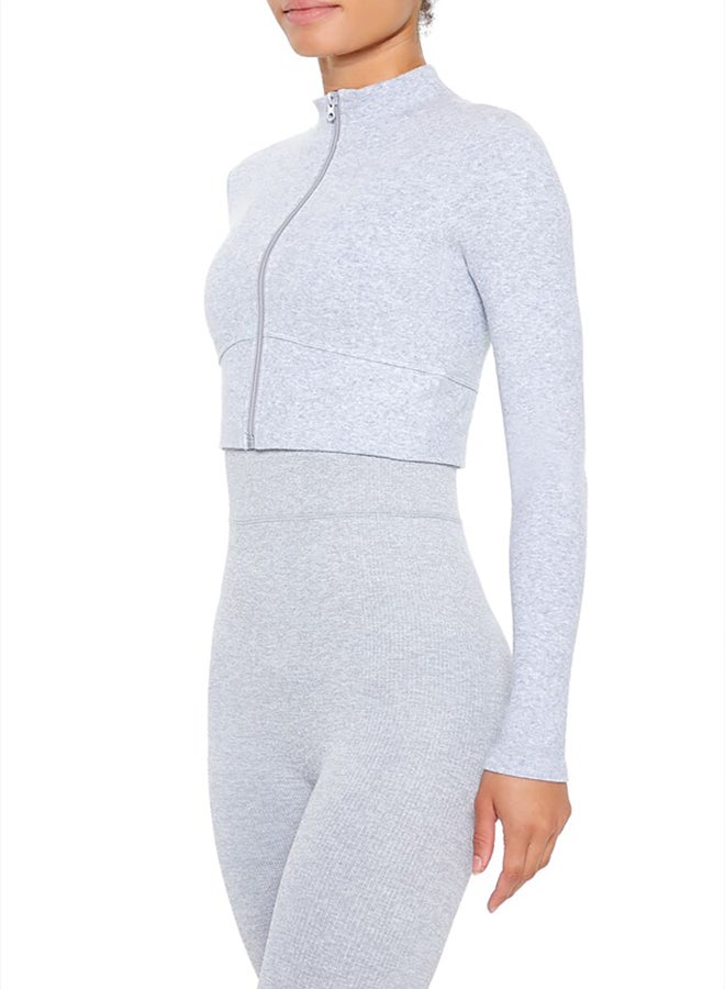 FOREVER 21 Active Seamless Zip-Up Jacket - Image 4