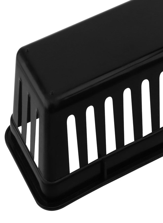 MUKLEI 24 Pack Pencil Organizer Tray, 11 × 3.1 × 2.3 Inch Office Supply Baskets Crayon Basket, Plastic Desk Basket for Office Storage, Organization, Decorations (Black, White) - Image 3