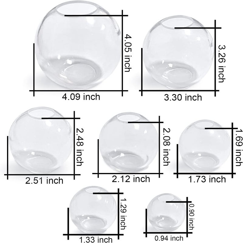 Loyohep Set of 4,3",2.5",2",1.7",1.3",0.9" Clear Sphere Molds Silicone,Large 3D Seamless Sphere Silicone Molds for Resin Casting,Round Ball Orbs Epoxy Resin Molds for Jewelry, Soap, Candle,Flower DIY - Image 3