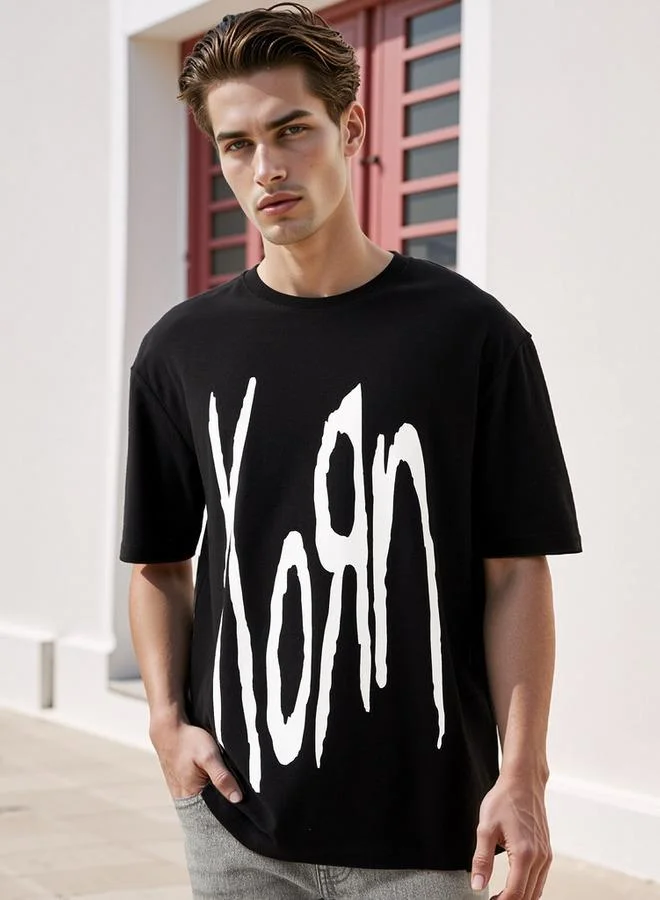 اس بي كاركترز Graphic Print Relaxed Fit T-shirt