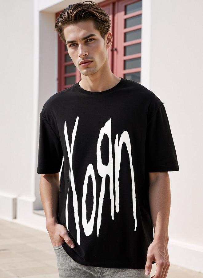 اس بي كاركترز تيشيرت بطبعة جرافيك بقصة مريحة - Image 1