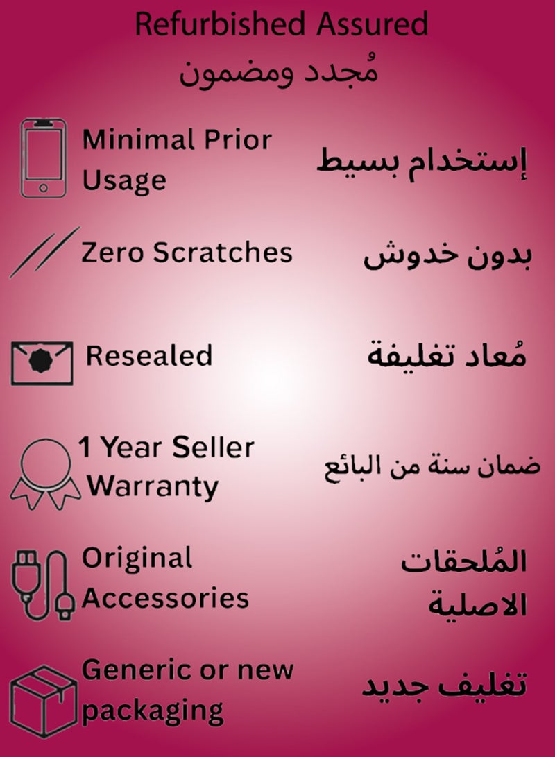 ابل  Refurbished - iPhone 15 Pro 128GB White Titanium 5G With FaceTime - USA Version (e-SIM only) - Image 4