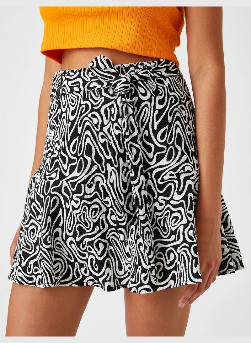 KOTON Floral Mini Skort