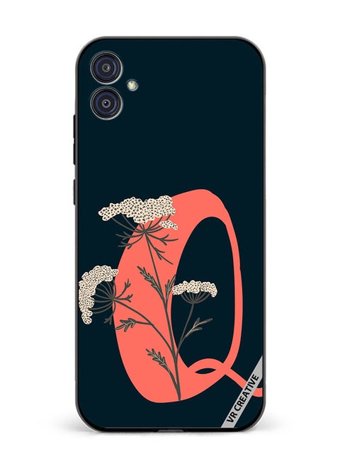 Protective Case Cover For Samsung Galaxy M04/F04 Alphabet Q Design Multicolour