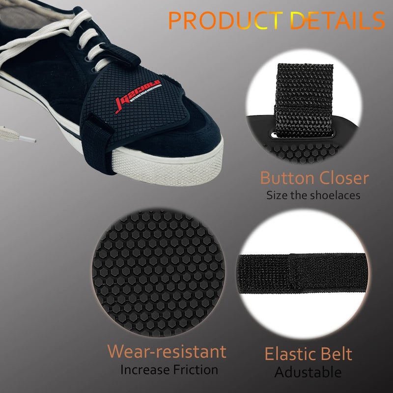 SRPHERE Motorcycle & Bike Riding Nonslip Shift Pad Shoe Boot Cover and Rubber Gear Shifter l Shoe Protector | - Image 3