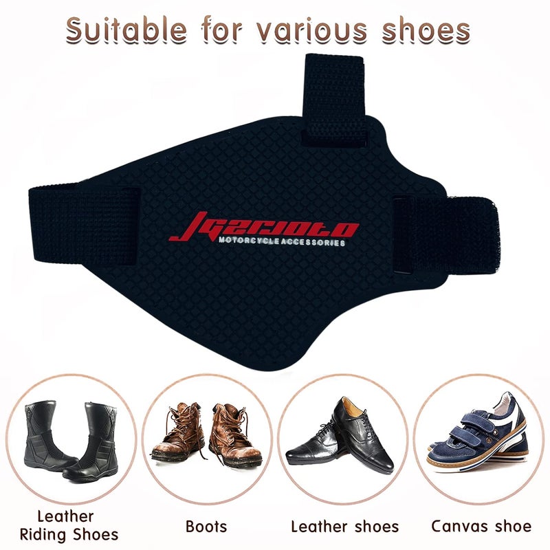 SRPHERE Motorcycle & Bike Riding Nonslip Shift Pad Shoe Boot Cover and Rubber Gear Shifter l Shoe Protector | - Image 5