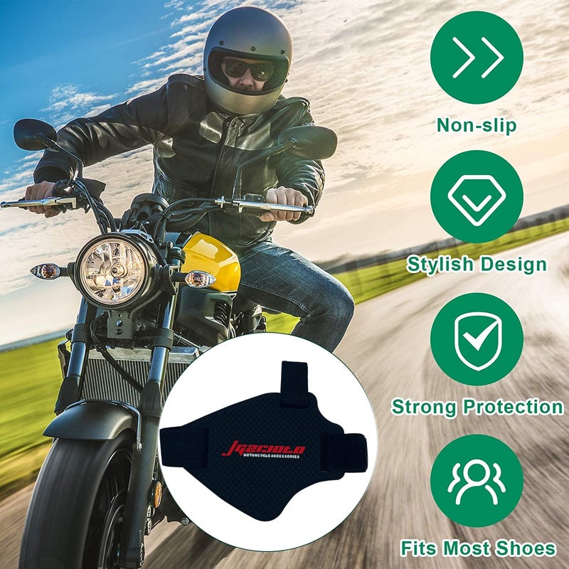 SRPHERE Motorcycle & Bike Riding Nonslip Shift Pad Shoe Boot Cover and Rubber Gear Shifter l Shoe Protector | - Image 2