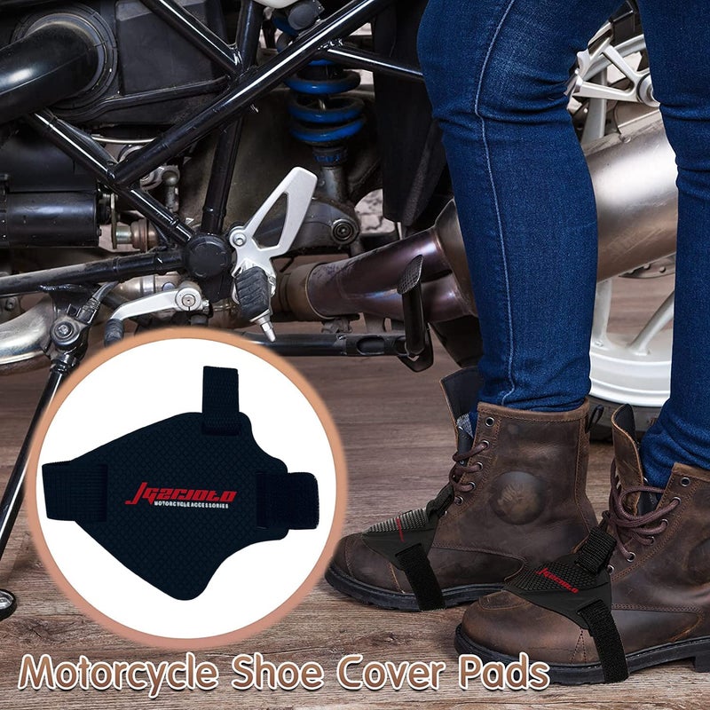 SRPHERE Motorcycle & Bike Riding Nonslip Shift Pad Shoe Boot Cover and Rubber Gear Shifter l Shoe Protector | - Image 4