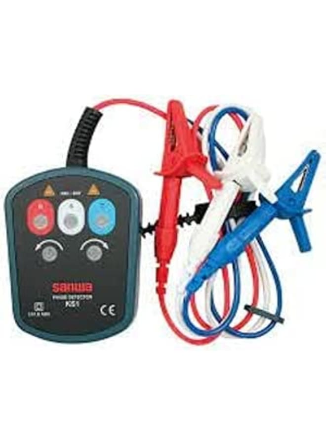 Sanwa: Ks1, Contact-Type 3 Phase Detector, Sequence and Open Check, Large Size Alligator Clips