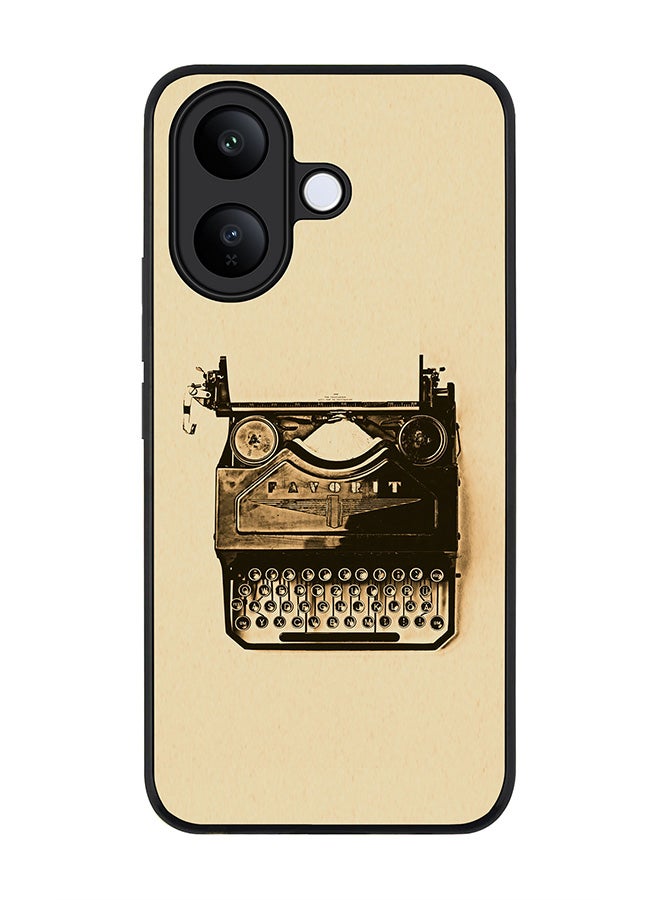 Stylizedd For vivo V60 Lite 5G / V60 Lite 4G Case,Slim fit Camera Protection, Shockproof Thin Phone cover  - Typewriter - Image 1