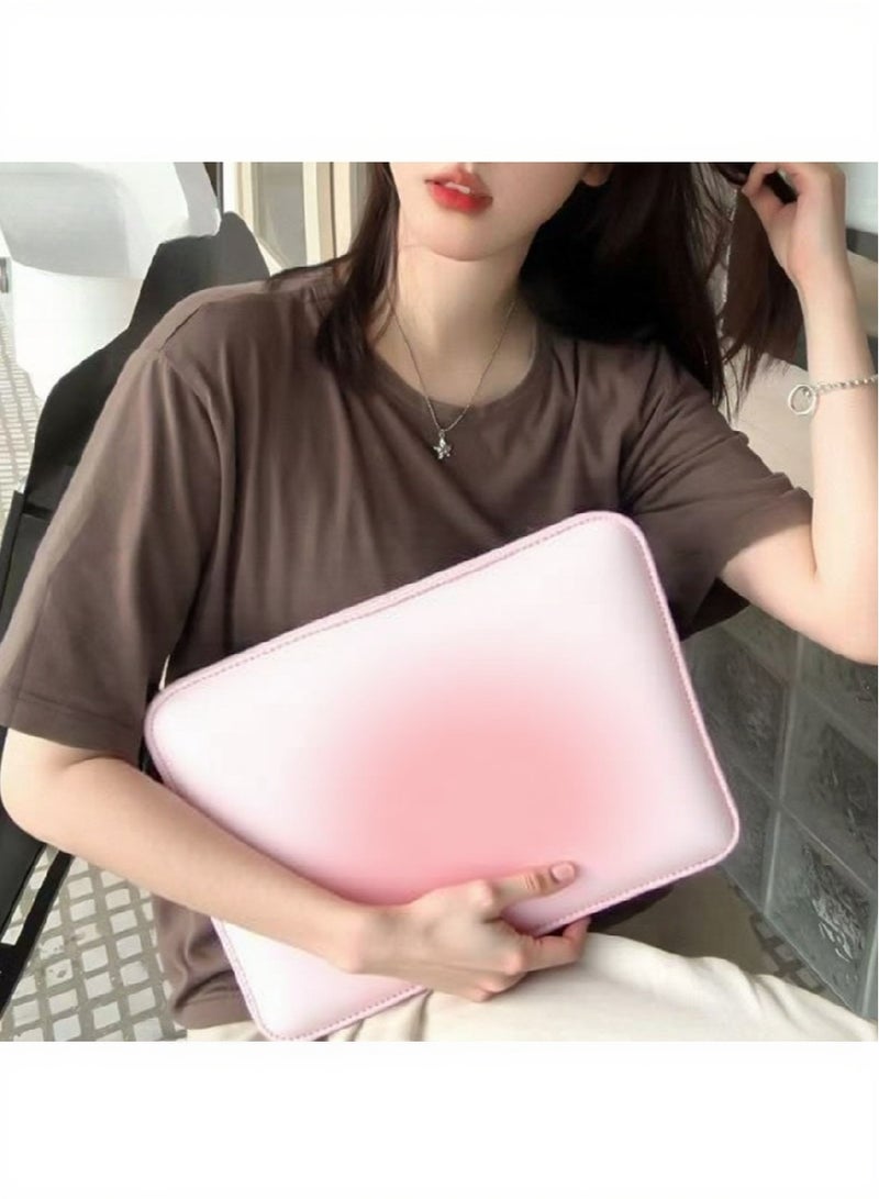 UrbanNest Laptop 14/13 Sleeve Case, PU leather, mouse pad included, water resistant, for Apple MacBook Pro/Air, Huawei, HP, Dell, Xiaomi and Other (Pink) - Image 4