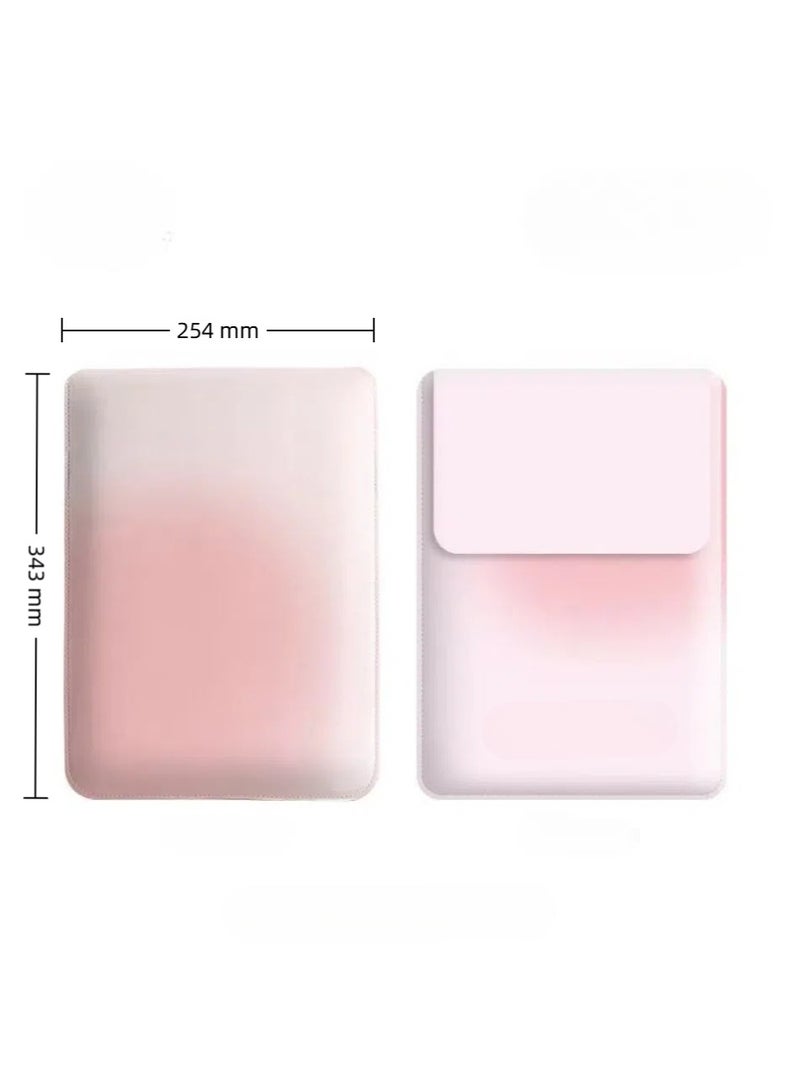 UrbanNest Laptop 14/13 Sleeve Case, PU leather, mouse pad included, water resistant, for Apple MacBook Pro/Air, Huawei, HP, Dell, Xiaomi and Other (Pink) - Image 5