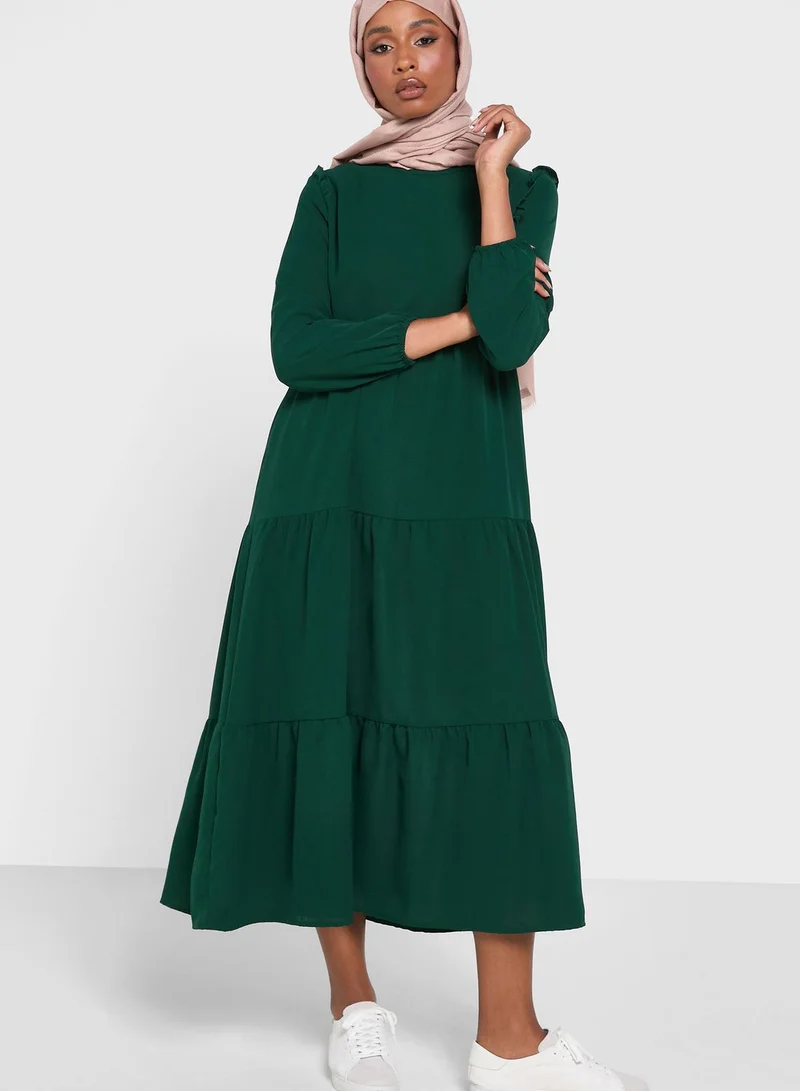 Khizana Ruffle Detail Dress